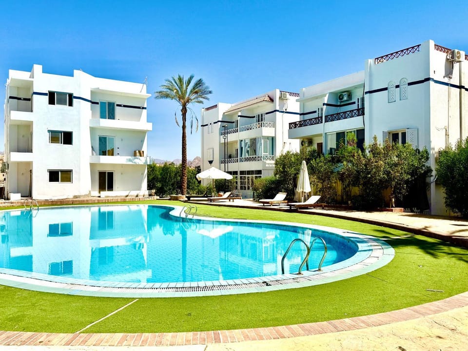 Pool view, Swimming pool, sunbed
