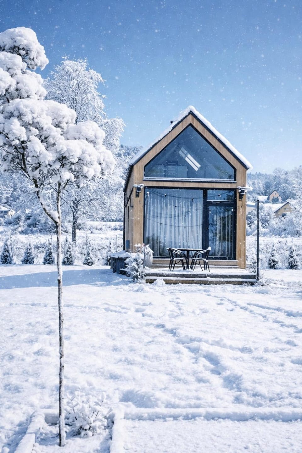 Property building, Natural landscape, Winter