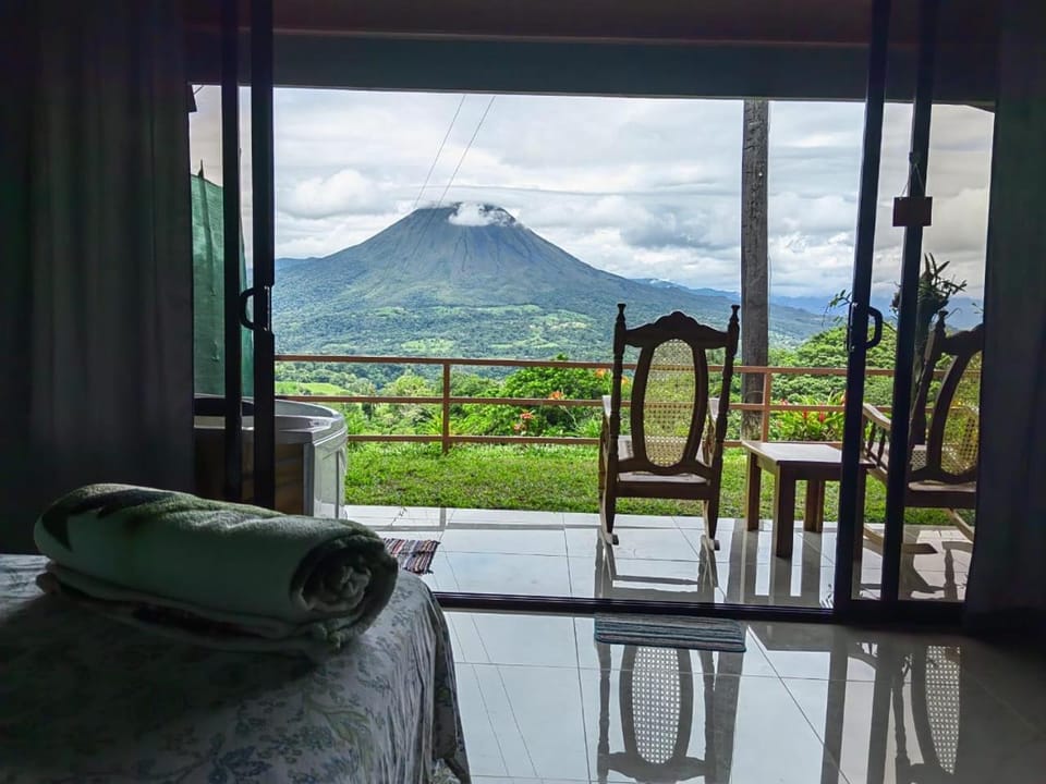 Bed, Day, Natural landscape, View (from property/room), Balcony/Terrace, Bedroom