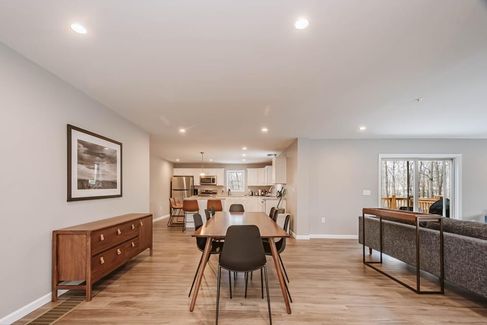Balcony/Terrace, Kitchen or kitchenette, Living room, Dining area, Garden view, furniture
