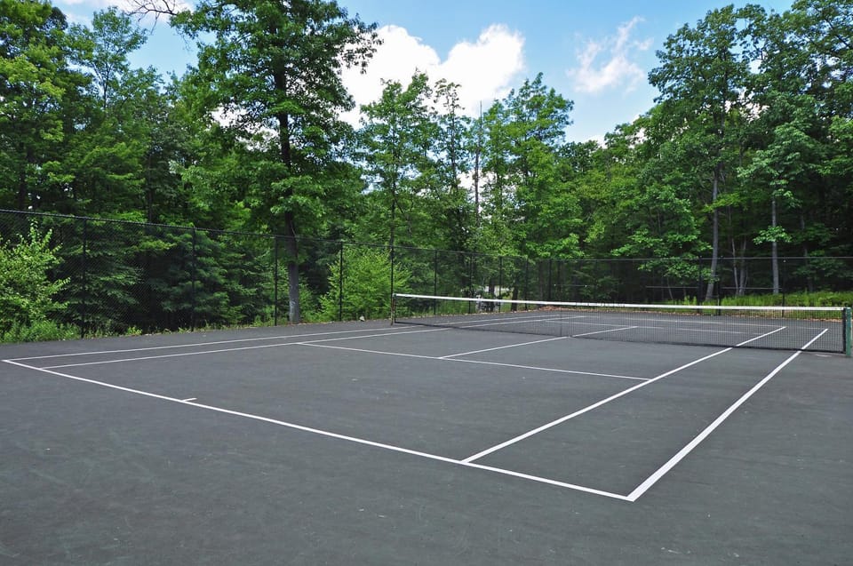 Tennis court, Garden view