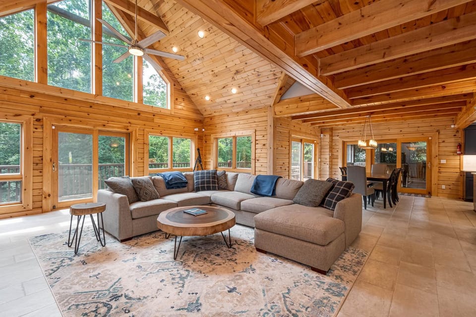 Living room, Seating area, Garden view, furniture