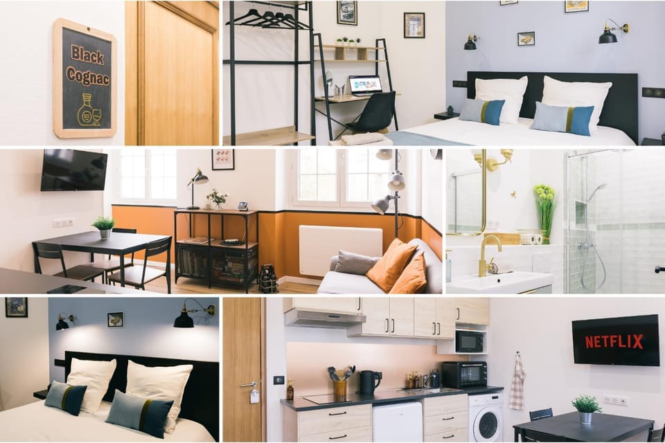 Bed, TV and multimedia, Kitchen or kitchenette, Living room, Photo of the whole room, Seating area, Dining area, Bedroom, minibar