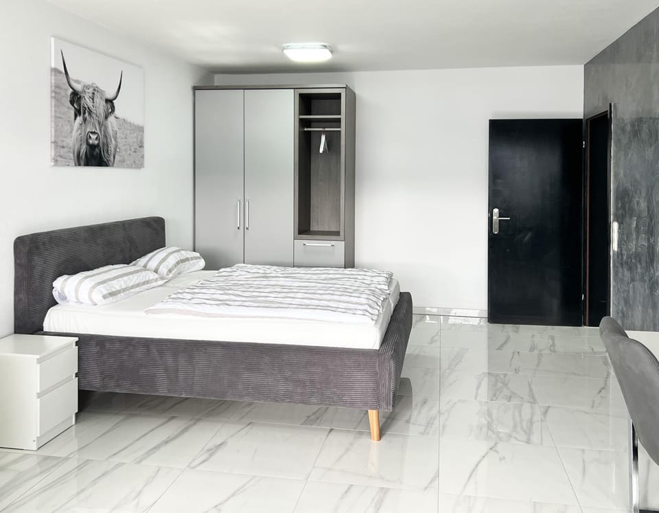 Bed, Photo of the whole room, Bedroom, wardrobe