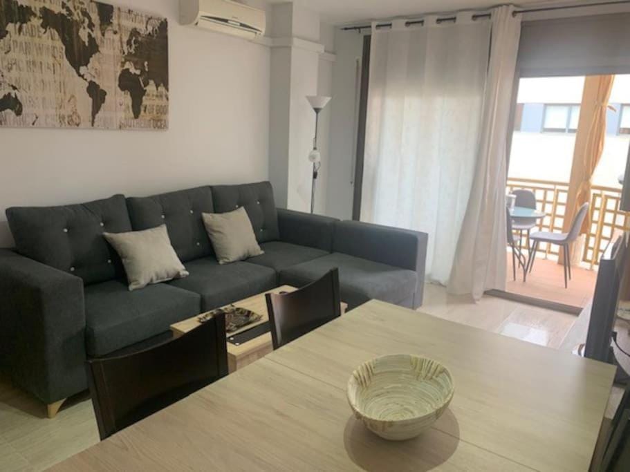 Living room, Dining area, air conditioner
