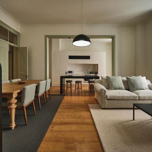 Living room, Seating area, Dining area