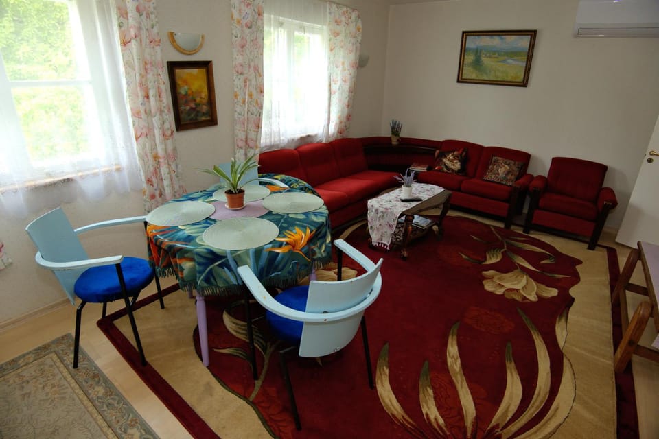 Living room, Seating area, Dining area