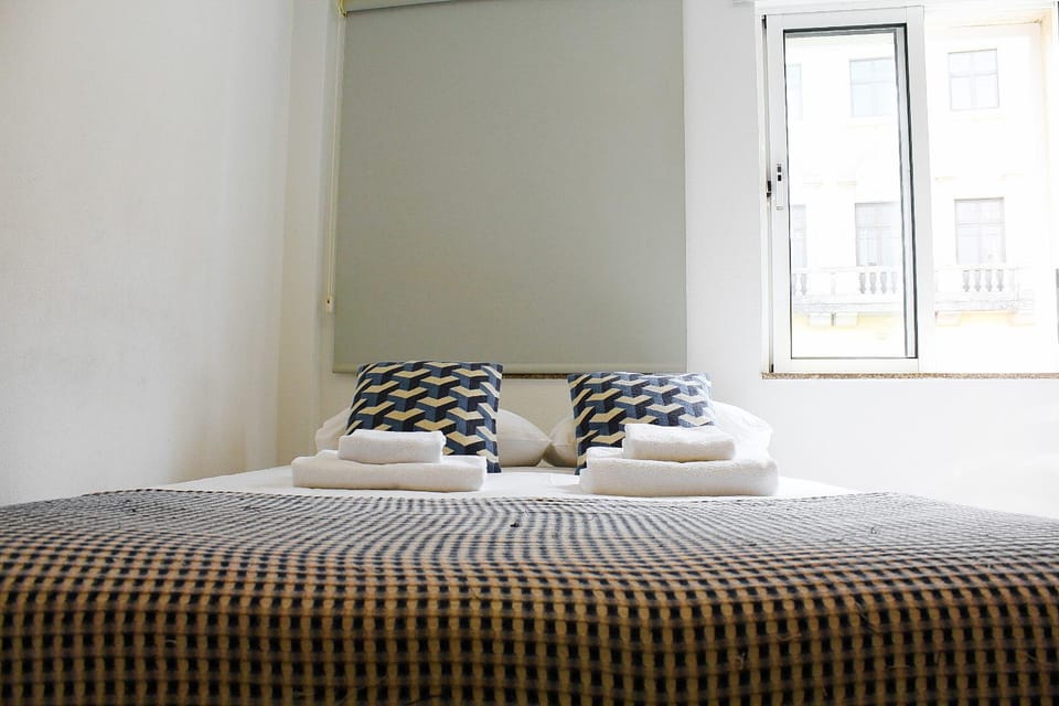 Bed, View (from property/room), Photo of the whole room, Bedroom, towels