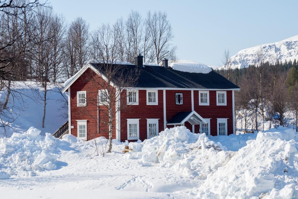 Property building, Natural landscape, Winter, Mountain view