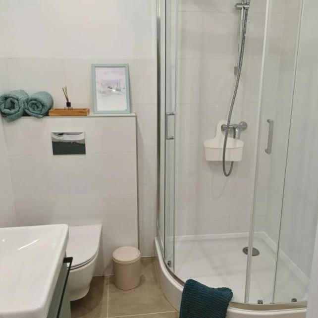 Shower, Toilet, Bathroom, towels