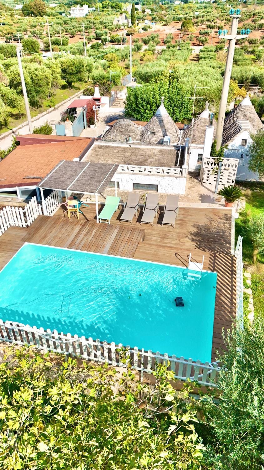 Property building, Bird's eye view, Swimming pool