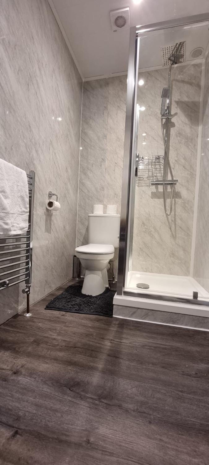 Shower, Toilet, Bathroom, towels