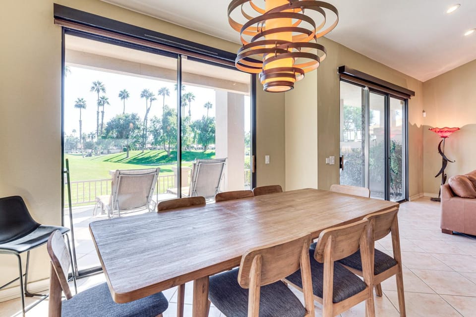 Patio + Resort Amenities: Palm Desert Escape House in Palm Desert