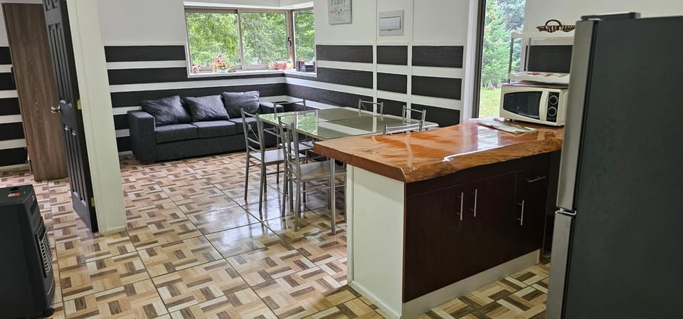 Kitchen or kitchenette, Living room, Dining area