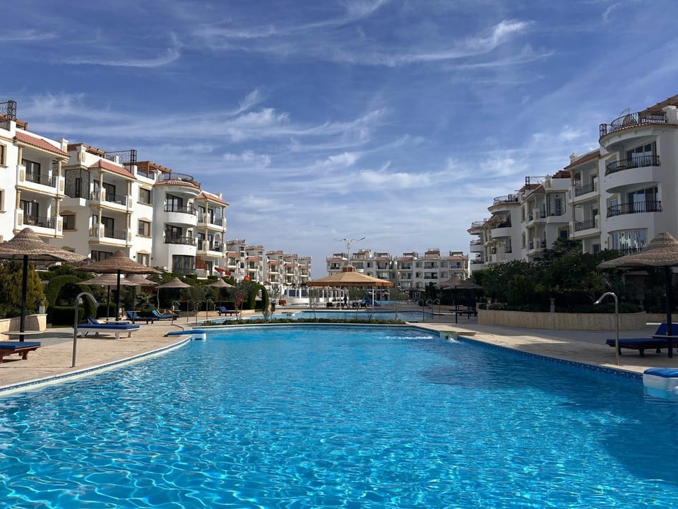 Property building, Day, Pool view, sunbed