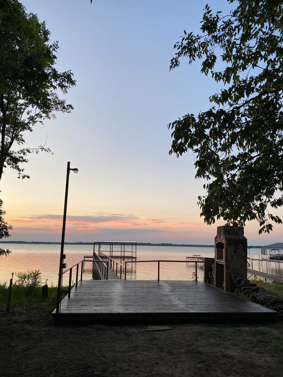Lake view, Sunset