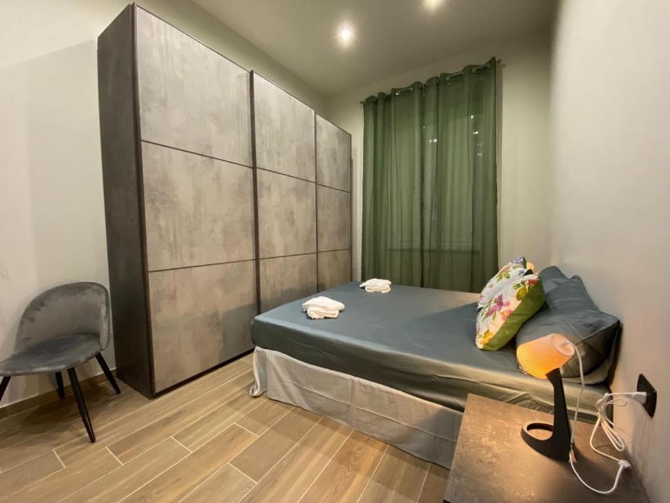 Bed, Photo of the whole room, Bedroom, towels, wardrobe