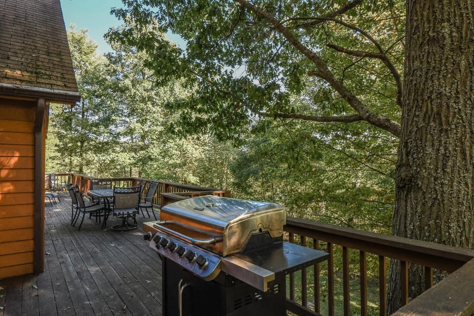 Patio, Natural landscape, BBQ facilities, Seating area, Garden view