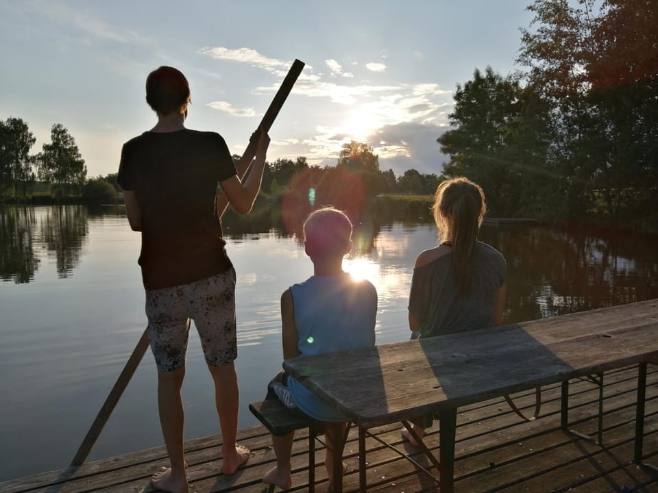 Natural landscape, On site, Lake view, Sunset