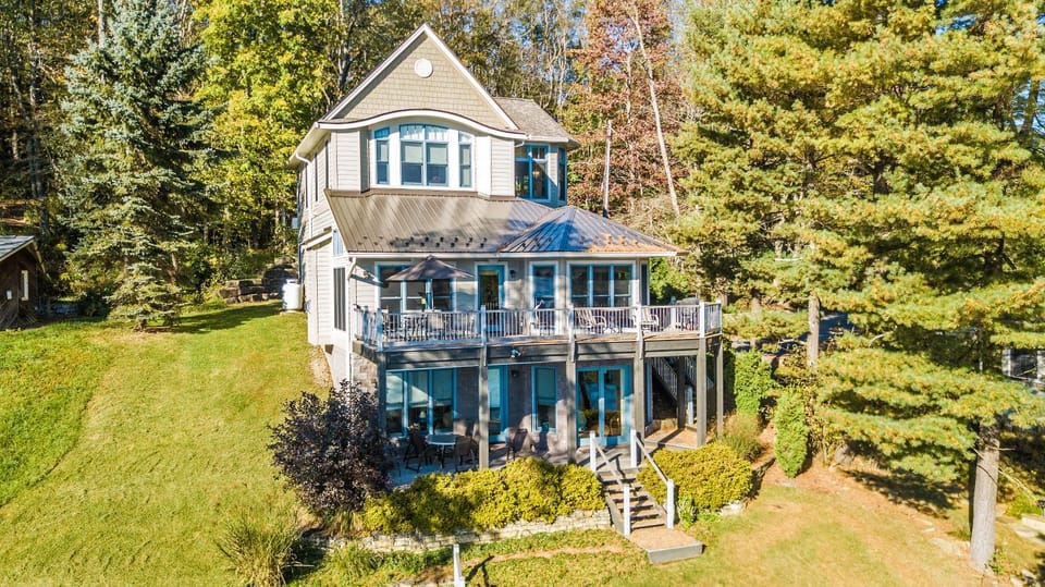 Property building, Natural landscape, Bird's eye view, Garden, Balcony/Terrace, Garden view