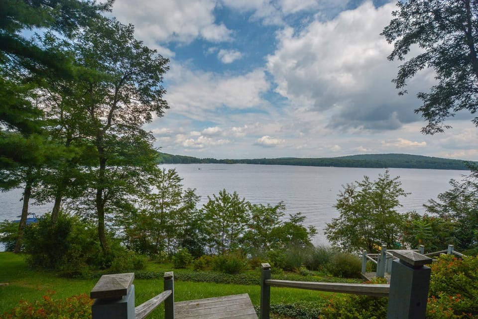 Natural landscape, Garden, Seating area, Lake view