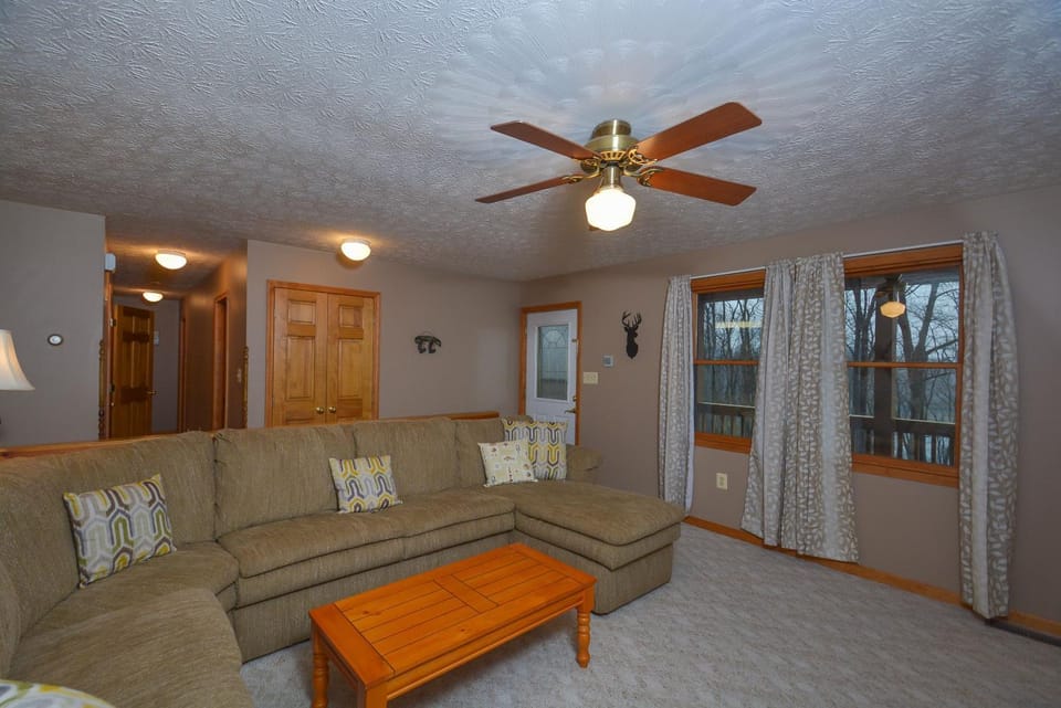 Living room, Seating area, Garden view, furniture