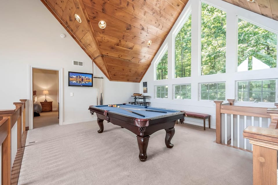 Billiard, Game Room, TV and multimedia, Garden view, furniture