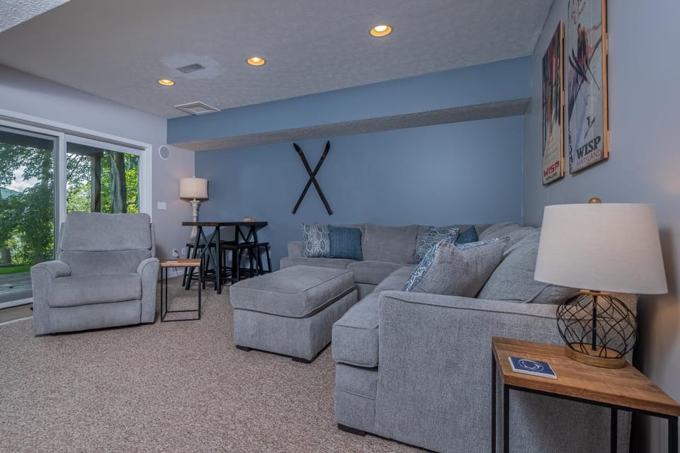 Living room, Seating area, Garden view, furniture