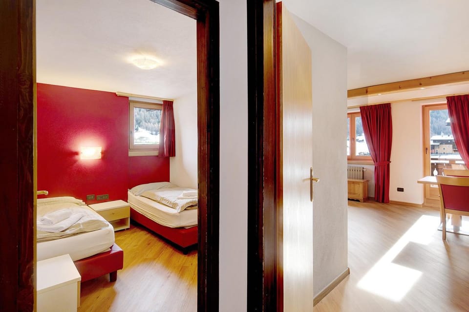 Property building, Living room, Bedroom