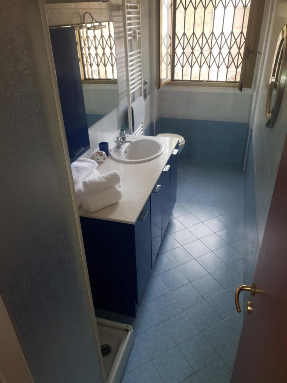 Toilet, Bathroom, towels