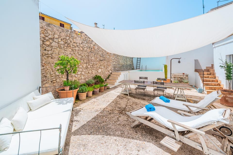 Property building, Living room, Swimming pool