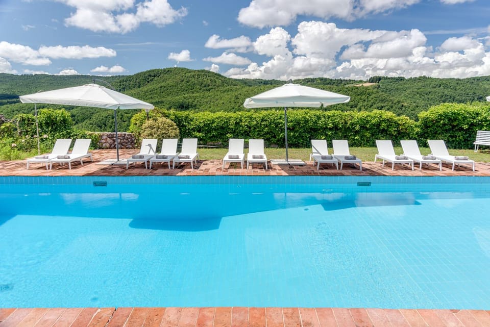 Property building, Living room, Swimming pool