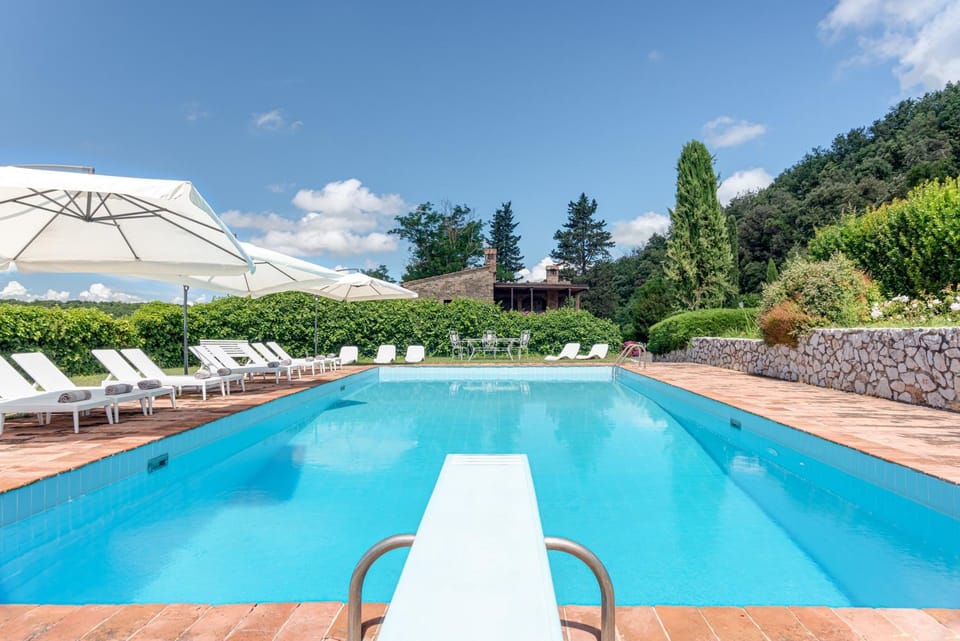 Property building, Living room, Swimming pool