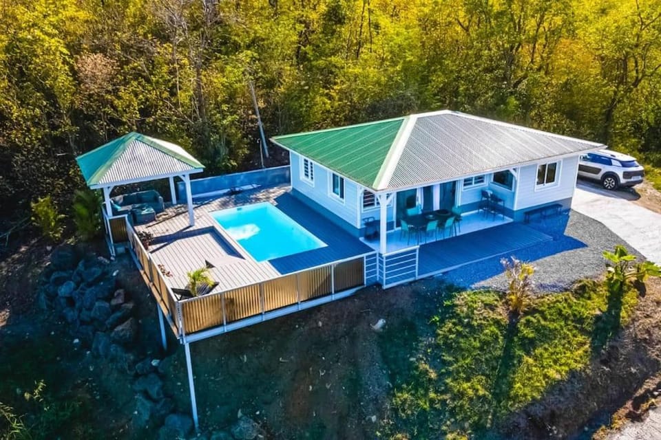 Property building, Bird's eye view, Swimming pool, Parking