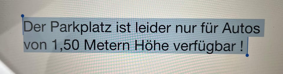 Ostseewelle Niendorf Parkplatz nur für Autos bis 1,50m Höhe Apartment in Timmendorfer Strand