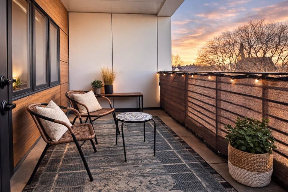 East Side Luxury 1BR Apt - Near Brady St with Balcony and Lounge - Sleeps 4 Apartment in Milwaukee
