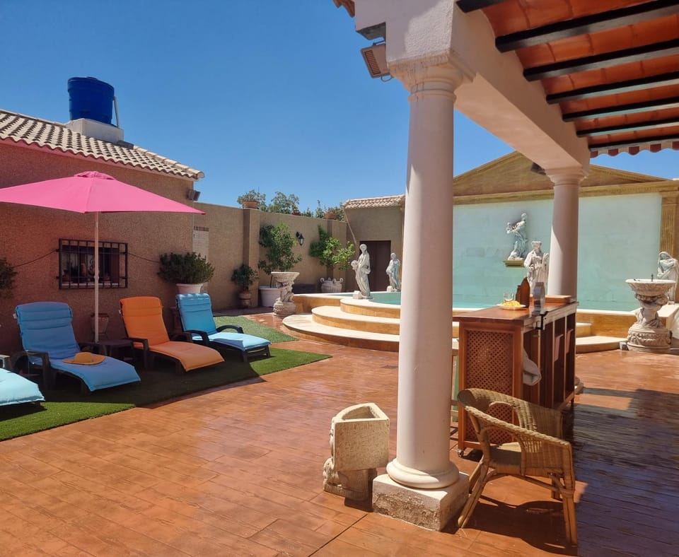 Patio, Garden, Seating area, Pool view, Swimming pool, sunbed