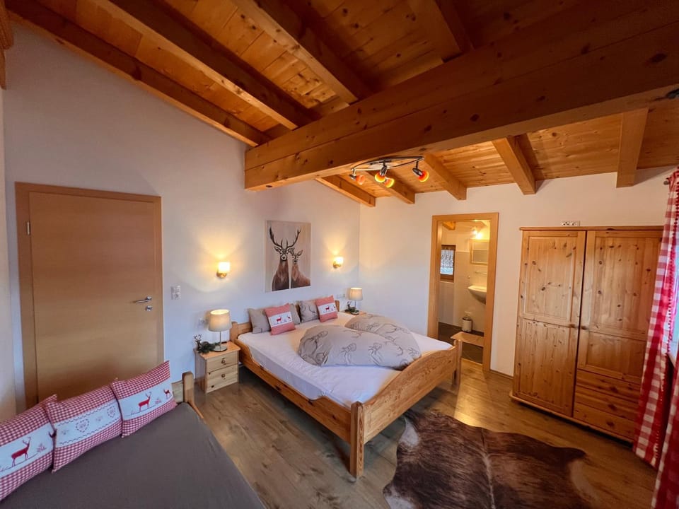 Ferienhaus Zillertal Panorama Blick Balkon Sauna Apartment in Tyrol