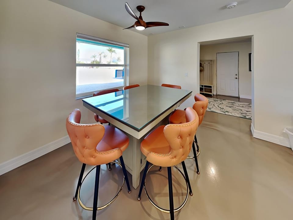 Seating area, Dining area, Pool view, furniture