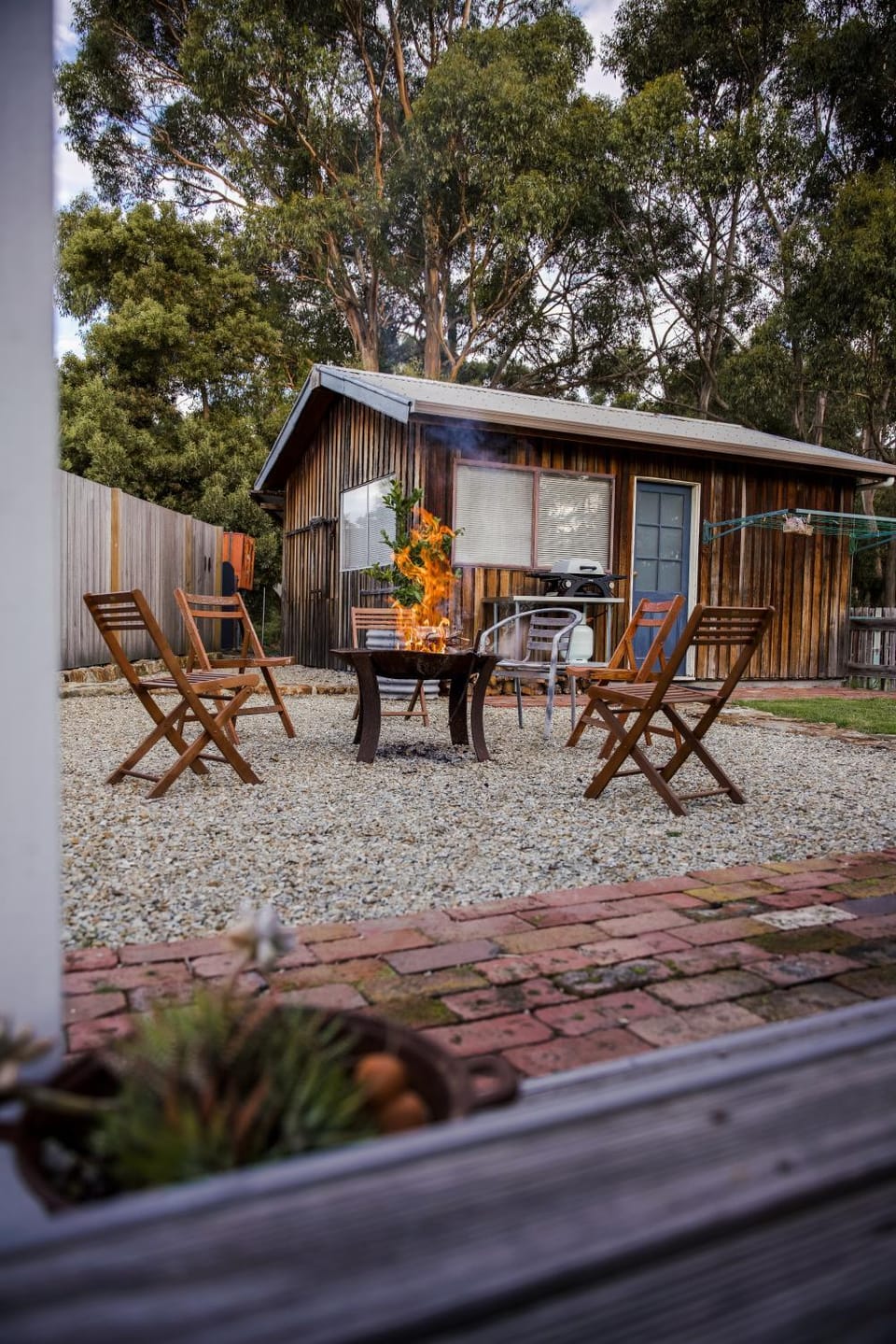 BBQ facilities, Seating area, Inner courtyard view, flat iron