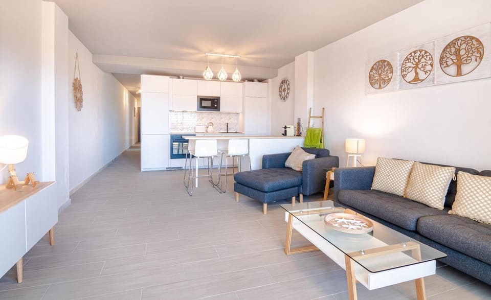 Kitchen or kitchenette, Living room, Dining area