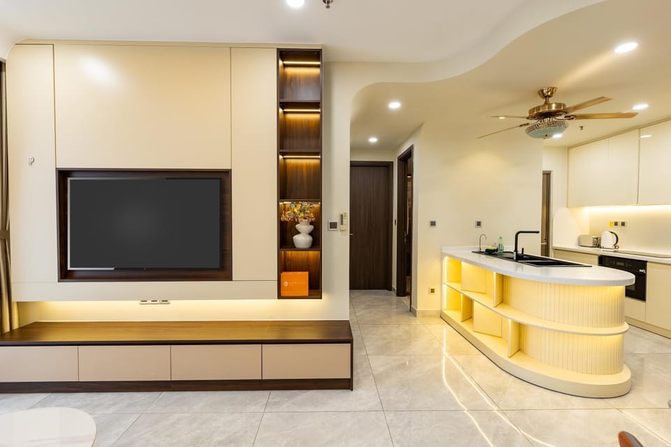 Kitchen or kitchenette, Living room