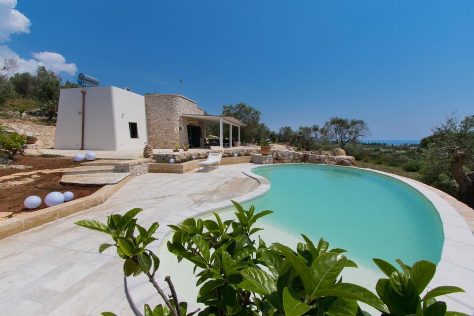 Property building, Natural landscape, Pool view, Swimming pool