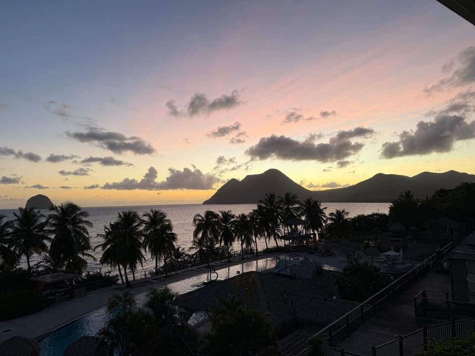 Mountain view, Sea view, Sunset