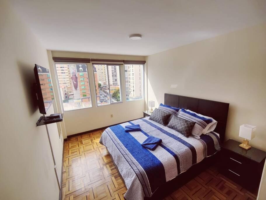 Cómodo, amplio y céntrico apartamento en Sopocachi Apartment in La Paz