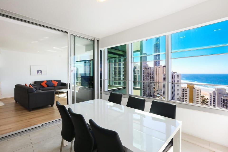Living room, Seating area, Dining area, Sea view