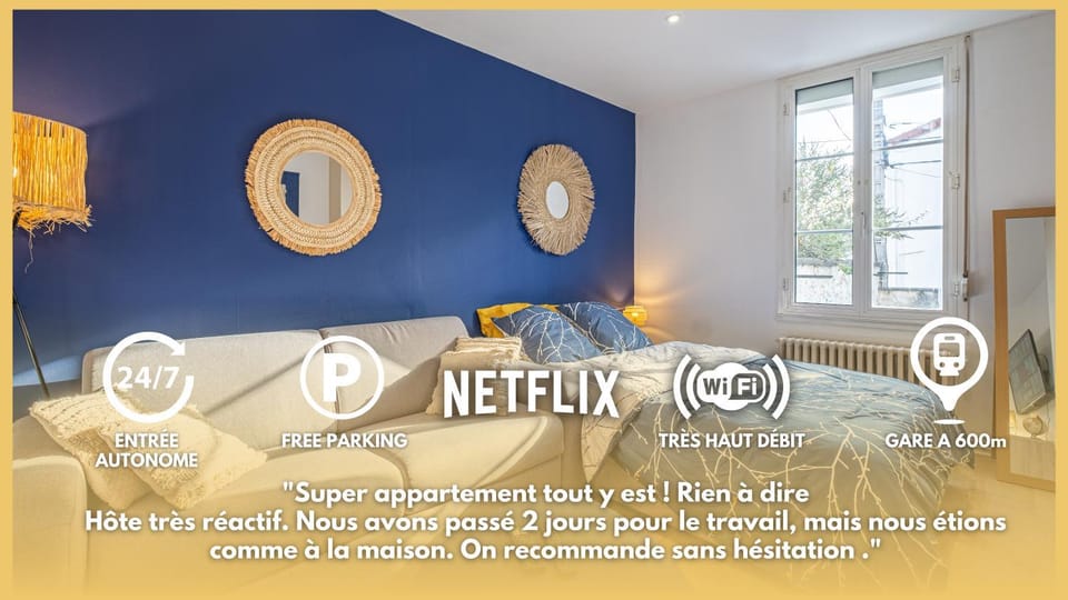 Esprit cosy - Welc'Home - Parking inclus, WIFI haute débit, 600m de la gare Apartment in Limoges