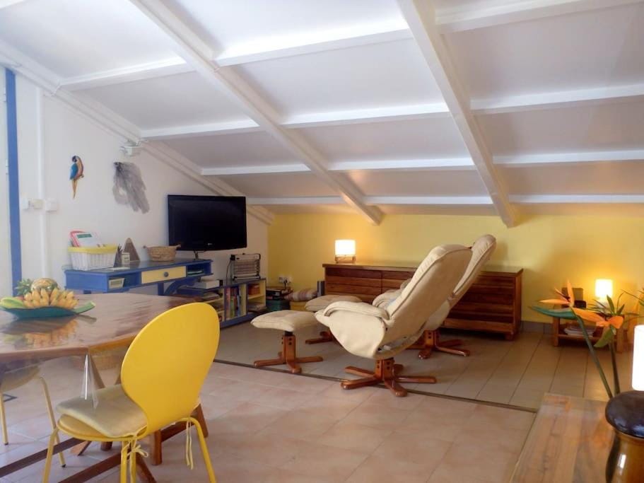 Charmant et spacieux studio à 50m de la plage Apartment in Le Diamant