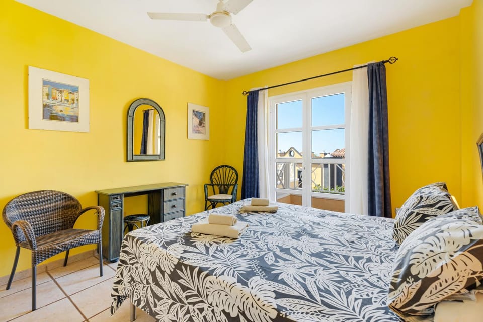 Property building, Living room, Bedroom