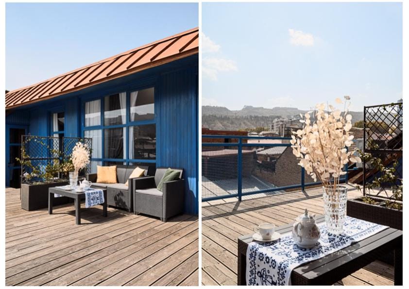 Day, Natural landscape, View (from property/room), Balcony/Terrace, Seating area, Dining area